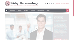 Desktop Screenshot of kirbydermatology.com